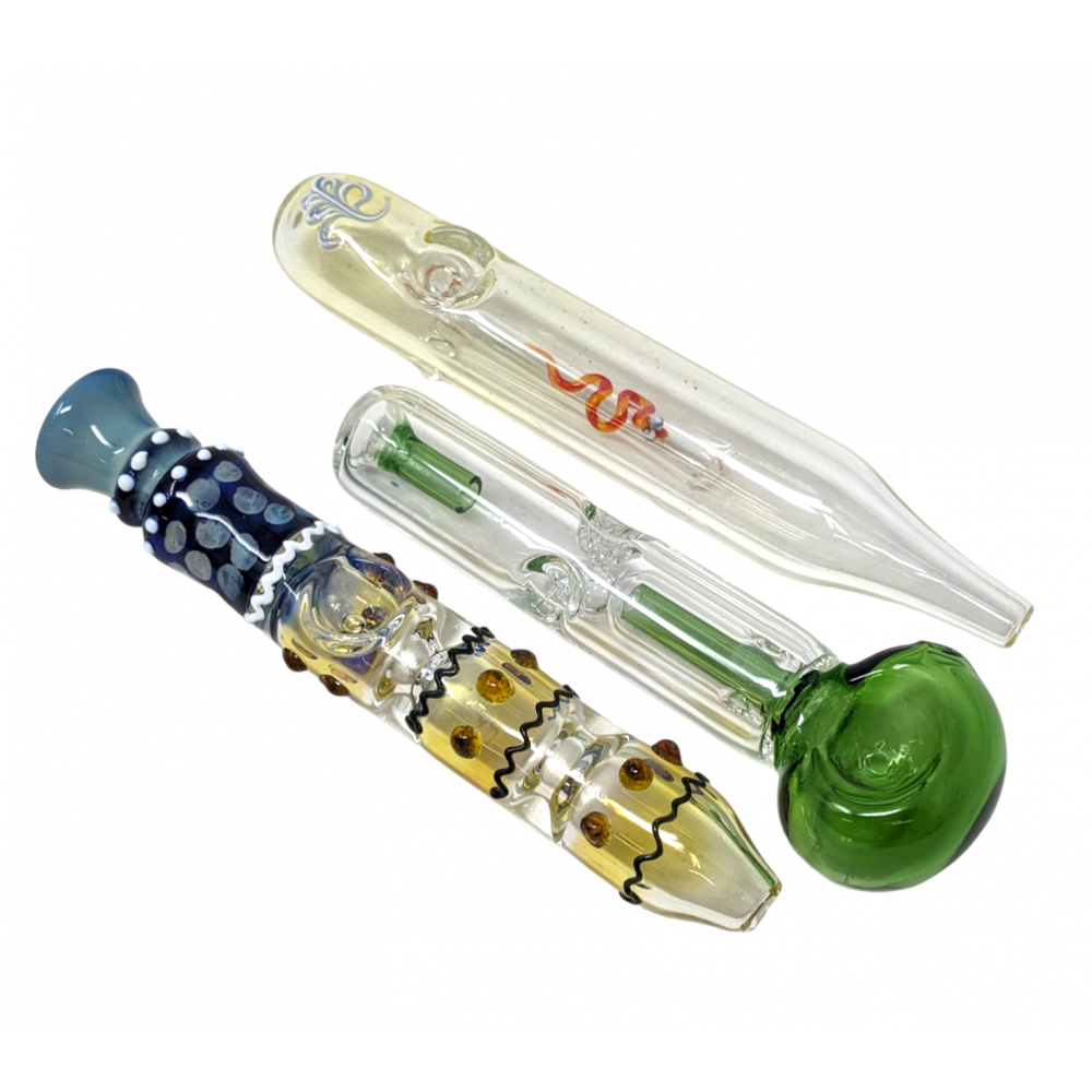 8" Assorted Style Steamroller Hand Pipe Skygate Wholesale